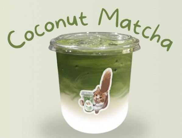 Calico Swirl Coconut Matcha Hot Whisk